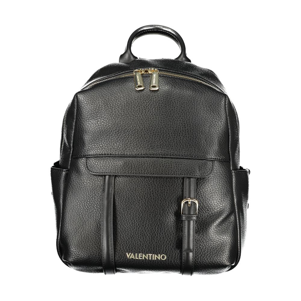 Mario Valentino Women's Black Polyurethane Backpack