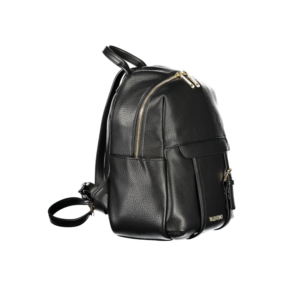 Mario Valentino Women's Black Polyurethane Backpack