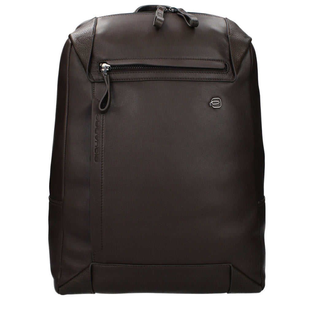 Piquadro Brauner Lederrucksack