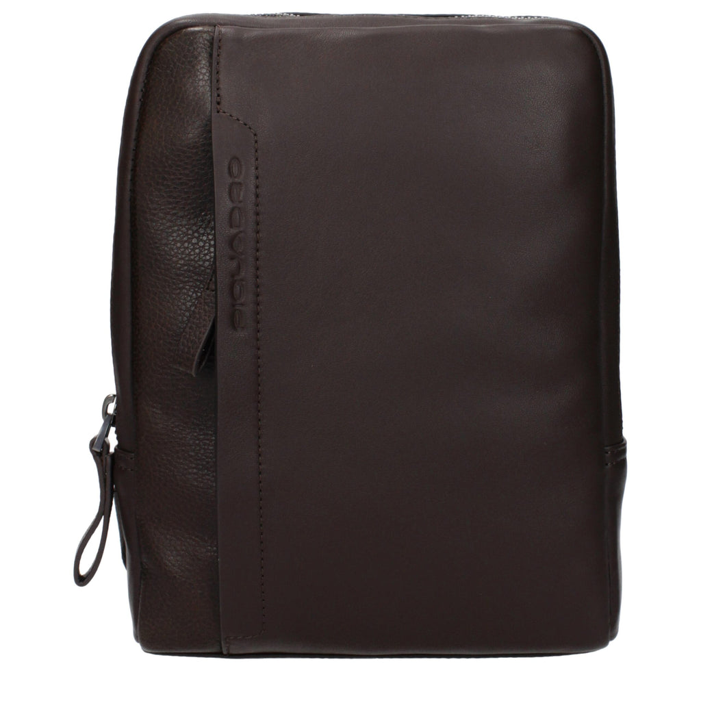 Piquadro Braune Leder Umhängetasche