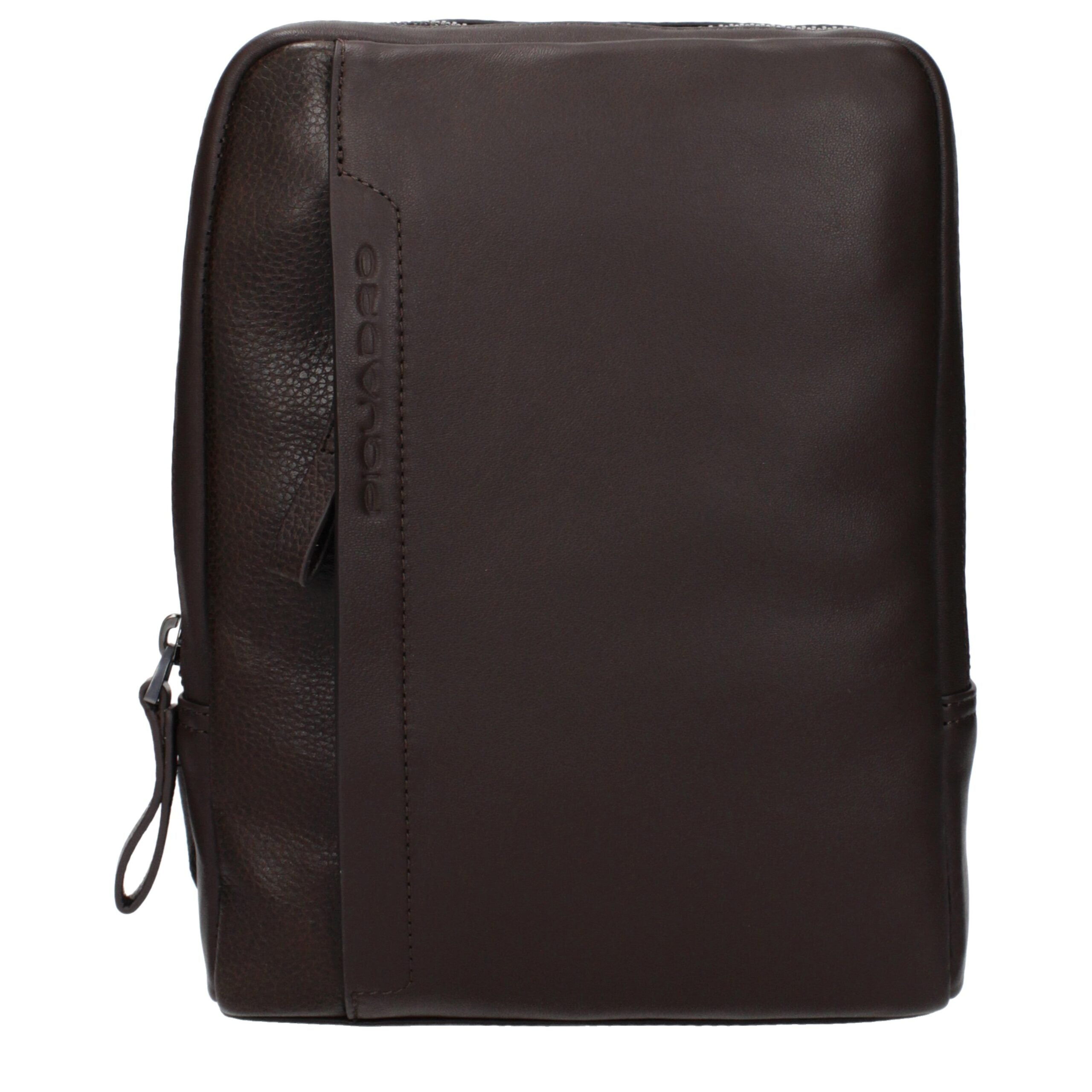 Piquadro Braune Leder Umhängetasche