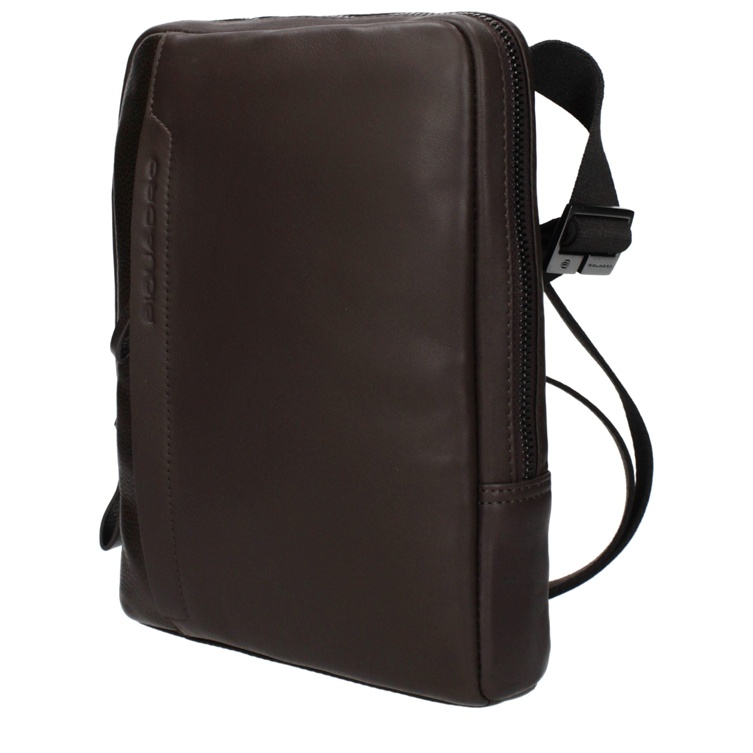 Piquadro Braune Leder Umhängetasche