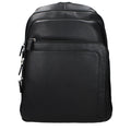 Piquadro Schwarzer Lederrucksack