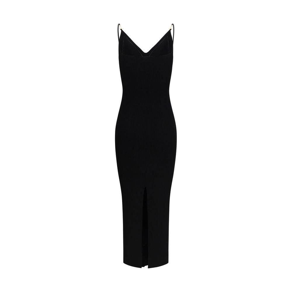 Versace Schwarzes Freizeitkleid aus Viskose