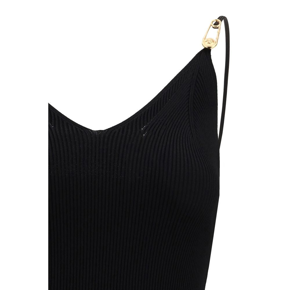 Versace Schwarzes Freizeitkleid aus Viskose