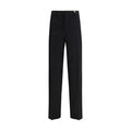 Versace Schwarze Woll-Anzughose aus Fleece