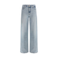 7FOR Blue Cotton Jeans in Relaxed Fit