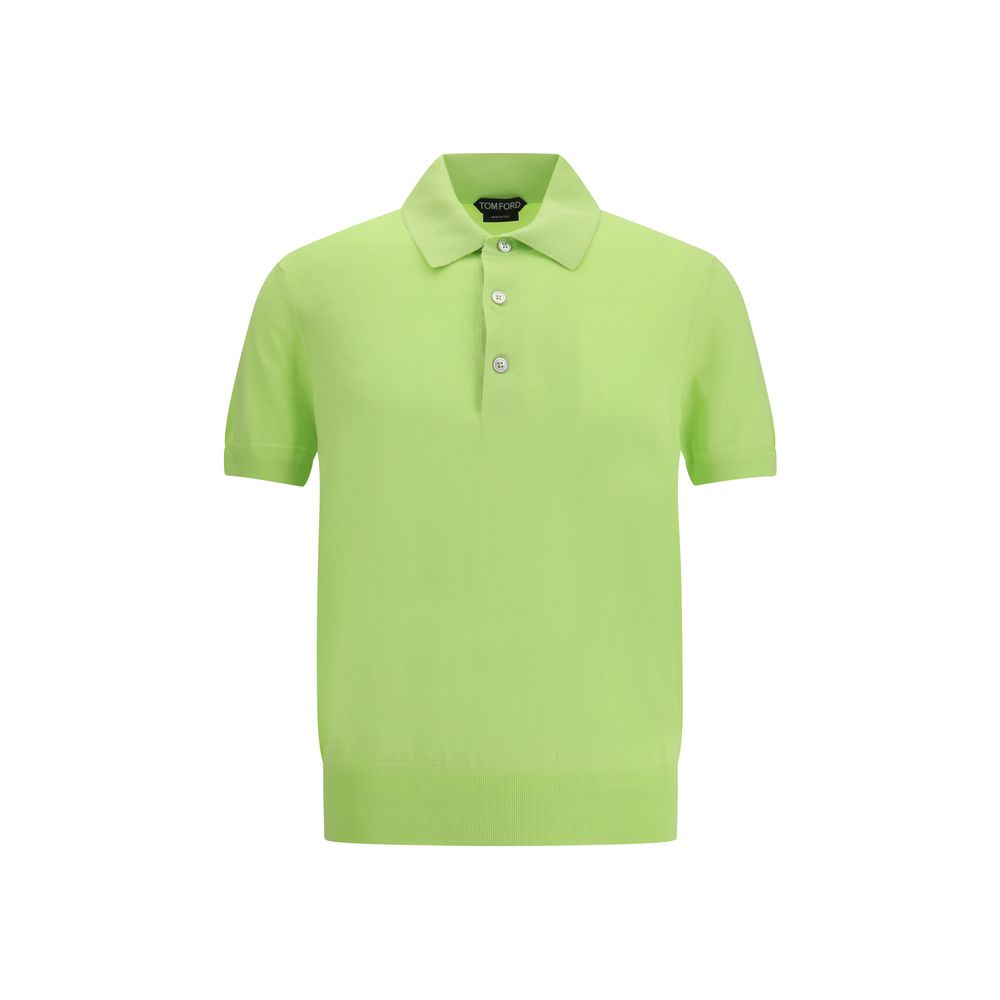 Tom Ford Zweifarbige Baumwoll-Poloshirt