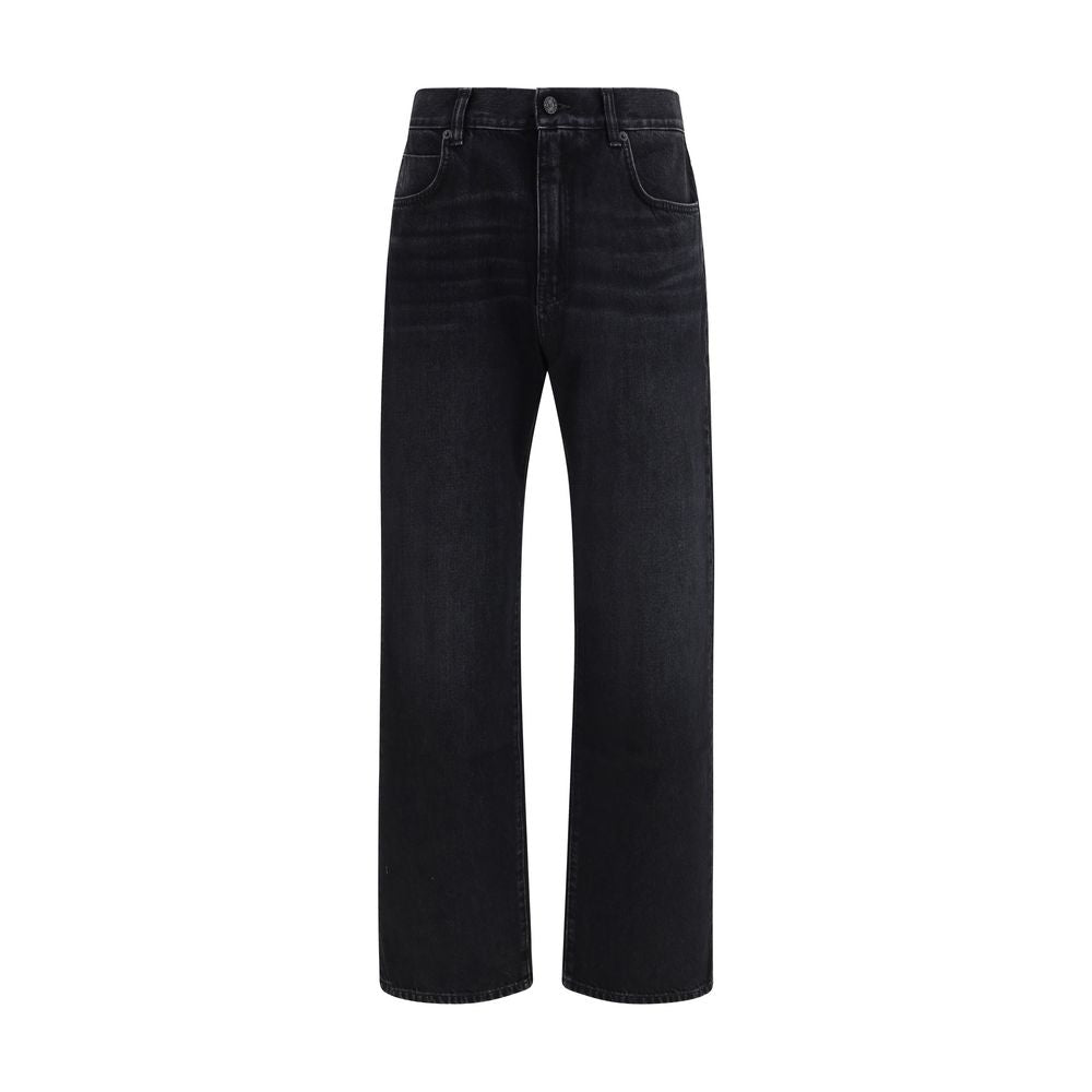 Balmain Black Cotton Denim Jeans