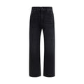Balmain Black Cotton Denim Jeans