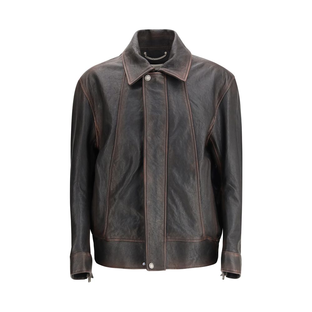 Golden Goose Brauner Ziegenleder-Bomber