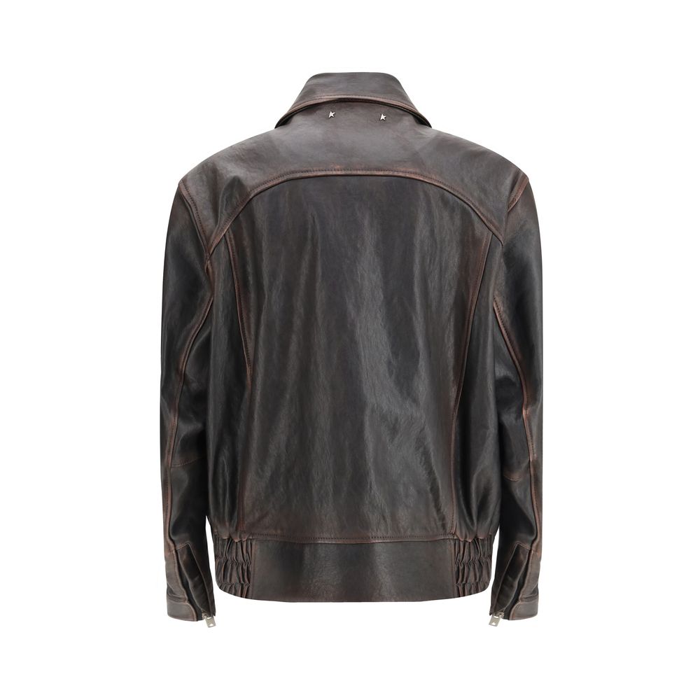Golden Goose Brauner Ziegenleder-Bomber